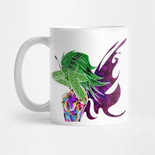 the zentangle rainbow pattern fairy in ecopop Mug